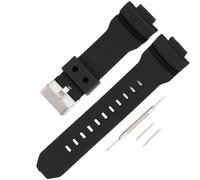 Ersatz-Uhrenarmband aus Kunstharz für Casio G-Shock GA-150/200/201/300/310/Wirstband-Zubehör für Damen und Herren (schwarz)