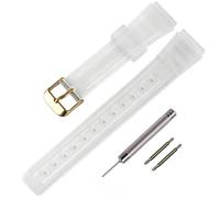 Ersatz-Uhrenarmband aus TPU für Casio F-91W/F-84/F-94/F-105/F-108/A-158, für Damen und Herren, 16mm, Silikon, Achat
