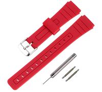 Ersatz-Uhrenarmband aus TPU für Casio F-91W/F-84/F-94/F-105/F-108/A-158, für Damen und Herren, 16mm, Silikon, Achat