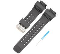 Ersatzarmband aus Kunstharz für Casio GW-9400 Herrenuhren (schwarz)