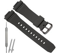 Ersatzarmband kompatibel mit Casio GM-2100 Black Resin Band Watch GM2100 Herren-Armband (schwarze Schnalle)