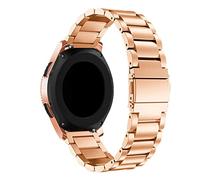 Ersatzarmband Kompatibel mit Fossil Damen Q Venture HR Gen 3 Armband, 18mm Edelstahl Metal Uhrenarmband für Fossil Damen Q Venture HR Gen 3 (Rose Gold, One Size)