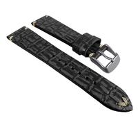 Ersatzband Antik-Kroko-Optik Leder schwarz 24968S /16