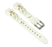 Ersatzband Damen Kunststoff weiß/ golden Calypso K5624/5