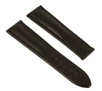 Maurice Lacroix Pontos Elegant Ersatzband für Faltschließe Leder schwarz ohne Emblem 26079, Stegbreite:20mm