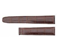 Ersatzband Leder braun flach Krokoprägung passend zu Cartier 20657