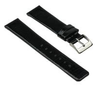 Ersatzband Leder Krokoprägung Glänzend schwarz Minott 25843S