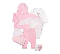 Erstausstattungspaket LILIPUT "Pünktchen", Mädchen, Gr. 50/56, rosa (weiß, rosa), 100% Baumwolle, KOB Set-Artikel Erstausstattungspaket, Bodies, Jacke, Hose, Mütze, Mullwindel und Socken (72816444-50)