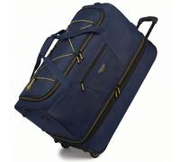 Erweiterbare Reisetasche mit Rollen PARIS - navy-gelb / XL (120L)