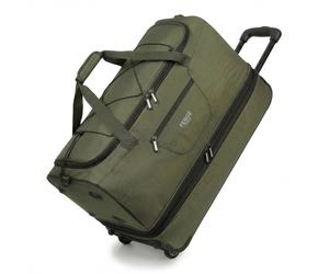 Erweiterbare Reisetasche mit Rollen PARIS - olive-schwarz / Handgepäck