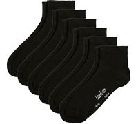 Erwin Müller Damen-Kurzsocken 6 Paar 35 - 38 schwarz