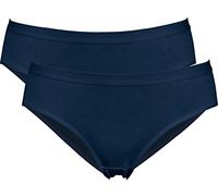 Erwin Müller Single-Jersey Damen-Slip im 2er-Pack blau 40