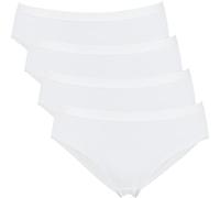 Erwin Müller Single-Jersey Damen-Slip im 4er-Pack weiss 42