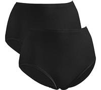 Erwin Müller Damen-Taillenslip 2er-Pack Modal schwarz Größe 36