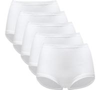 Erwin Müller Feinripp Damen-Taillenslip im 5er-Pack 44 weiß