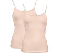 Erwin Müller Single-Jersey Damen-Unterhemd im 2er-Pack 38 ecru