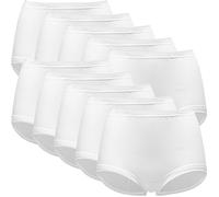 Erwin Müller Feinripp Damen-Taillenslip im 10er-Pack 44 weiß