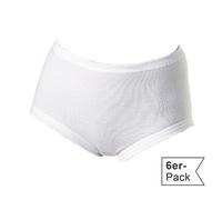 Erwin Müller Feinripp Damen-Taillenslip im 6er-Pack 46 weiß