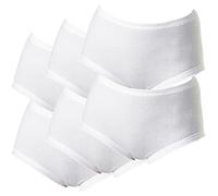 Erwin Müller Feinripp Damen-Taillenslip im 6er-Pack 54 weiß