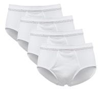 Erwin Müller Feinripp Herren-Slip im 4er-Pack 7 weiß