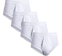 Erwin Müller Feinripp Herren-Slip im 4er-Pack 9 weiß