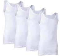 Erwin Müller Feinripp Herren-Unterhemd im 4er-Pack weiss 9