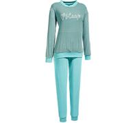 Erwin Müller Damen-Schlafanzug Frottee türkis Größe 44