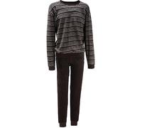 Erwin Müller Frottee Herren-Schlafanzug braun-beige 48