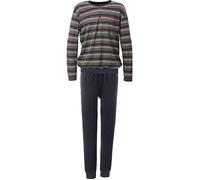 Erwin Müller Frottee Herren-Schlafanzug 54 anthrazit