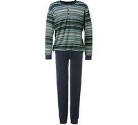 Erwin Müller Frottee Herren-Schlafanzug 58 dunkelblau