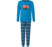 Erwin Müller Frottee Kinder-Schlafanzug 122 / 128 blau