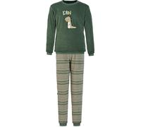 Erwin Müller Frottee Kinder-Schlafanzug 158 / 164 grün