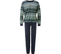 Erwin Müller Frottee Herren-Schlafanzug blau 58