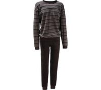 Erwin Müller Herren-Schlafanzug Frottee Dunkelbraun Größe 58