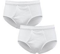Erwin Müller Herren-Slip 2er-Pack Feinripp weiß Größe 5