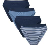 Erwin Müller Single-Jersey Herren-Slip im 4er-Pack blau 9