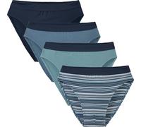 Erwin Müller Single-Jersey Herren-Slip im 4er-Pack blau 9