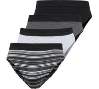 Erwin Müller Single-Jersey Herren-Slip im 4er-Pack schwarz/grau 9