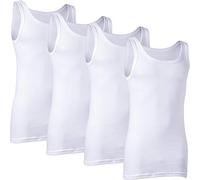 Erwin Müller Feinripp Herren-Unterhemd im 4er-Pack 6 weiß