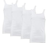 Erwin Müller Feinripp Herren-Unterhemd im 4er-Pack 5 weiß
