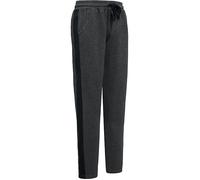 Erwin Müller Interlock-Jersey Damen-Freizeithose, lang 36 / 38 anthrazit meliert-schwarz