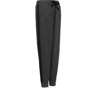 Erwin Müller Interlock-Jersey Damen-Freizeithose, lang 48 / 50 anthrazit meliert-schwarz