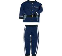 Erwin Müller Interlock-Jersey Kinder-Schlafanzug blau 122 / 128
