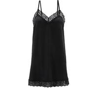 Erwin Müller Satin Damen-Nachthemd 40 / 42 schwarz