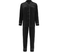 Erwin Müller Satin Damen-Schlafanzug 40 / 42 schwarz