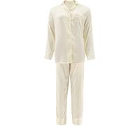 Erwin Müller Satin Damen-Schlafanzug 44 / 46 creme