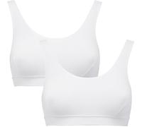Erwin Müller Single-Jersey Damen-Bustier im 2er-Pack 48 weiß