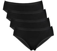 Erwin Müller Single-Jersey Damen-Slip im 4er-Pack 38 schwarz