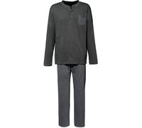 Erwin Müller Single-Jersey Herren-Schlafanzug 50 anthrazit