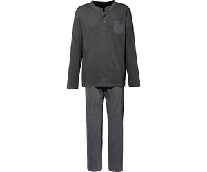 Erwin Müller Single-Jersey Herren-Schlafanzug 50 anthrazit